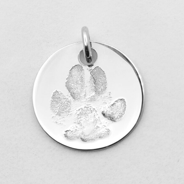 L’empreinte de votre chien gravée sur médaille