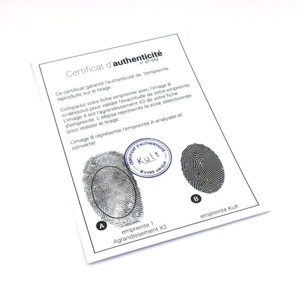 certificat authenticite20gravure20empreinte20