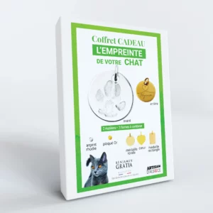 Coffret cadeau : l'empreinte de votre chat