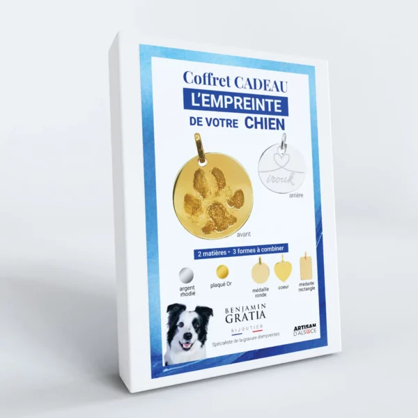 L’empreinte de votre chien gravée sur médaille – Image 3