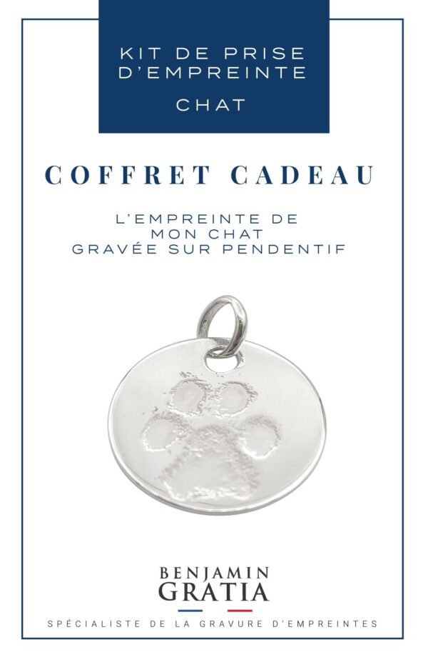 La médaille gravée  de l'empreinte de votre chat – Image 5