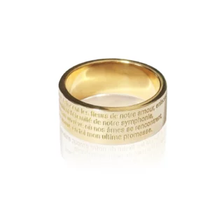 Bague personnalisée : Vos mots, votre style