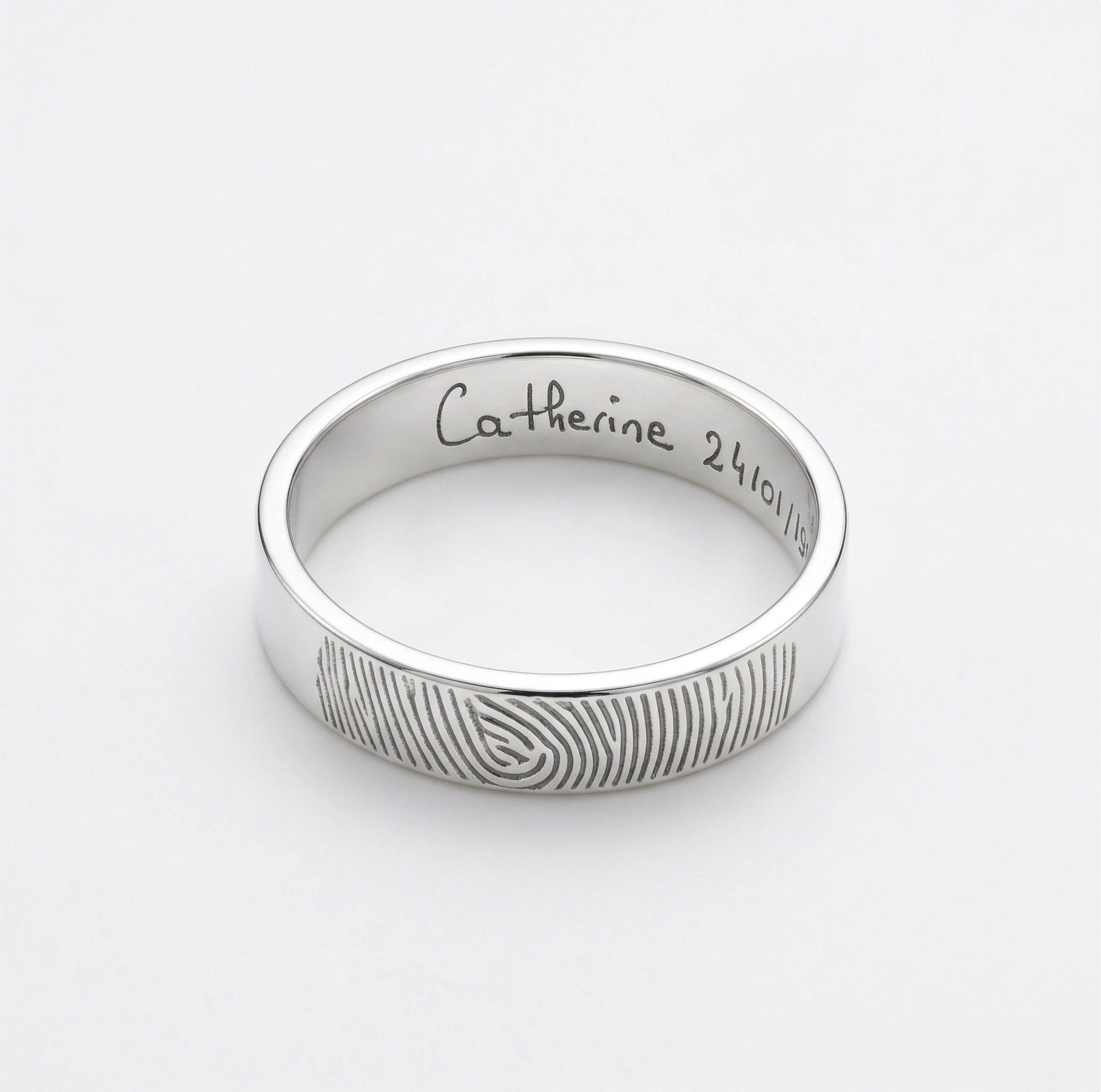 Gravure d'empreinte + gravure manuscrite sur VOTRE bijou