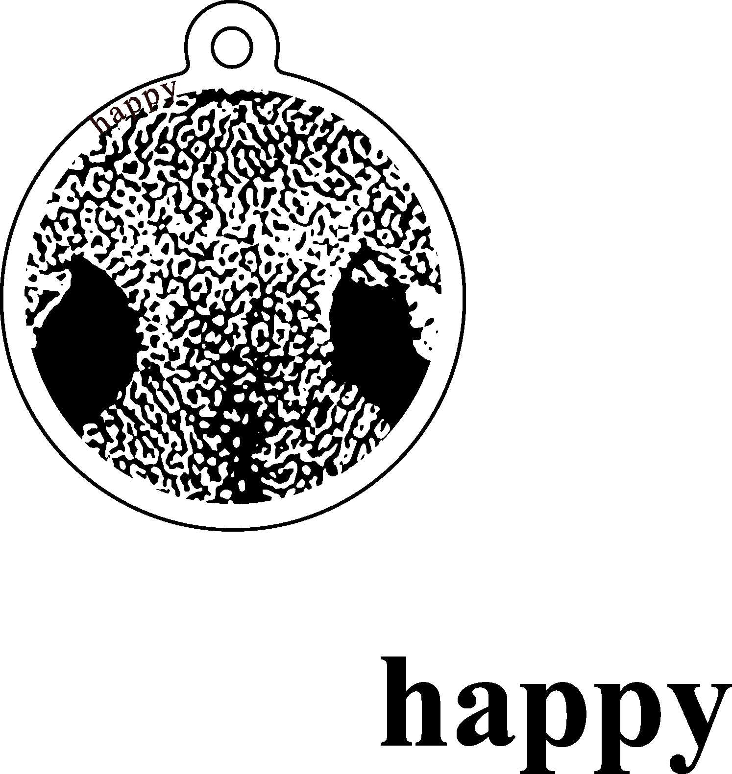 Medaille Or Jaune 18c Macha / Happy – Image 2
